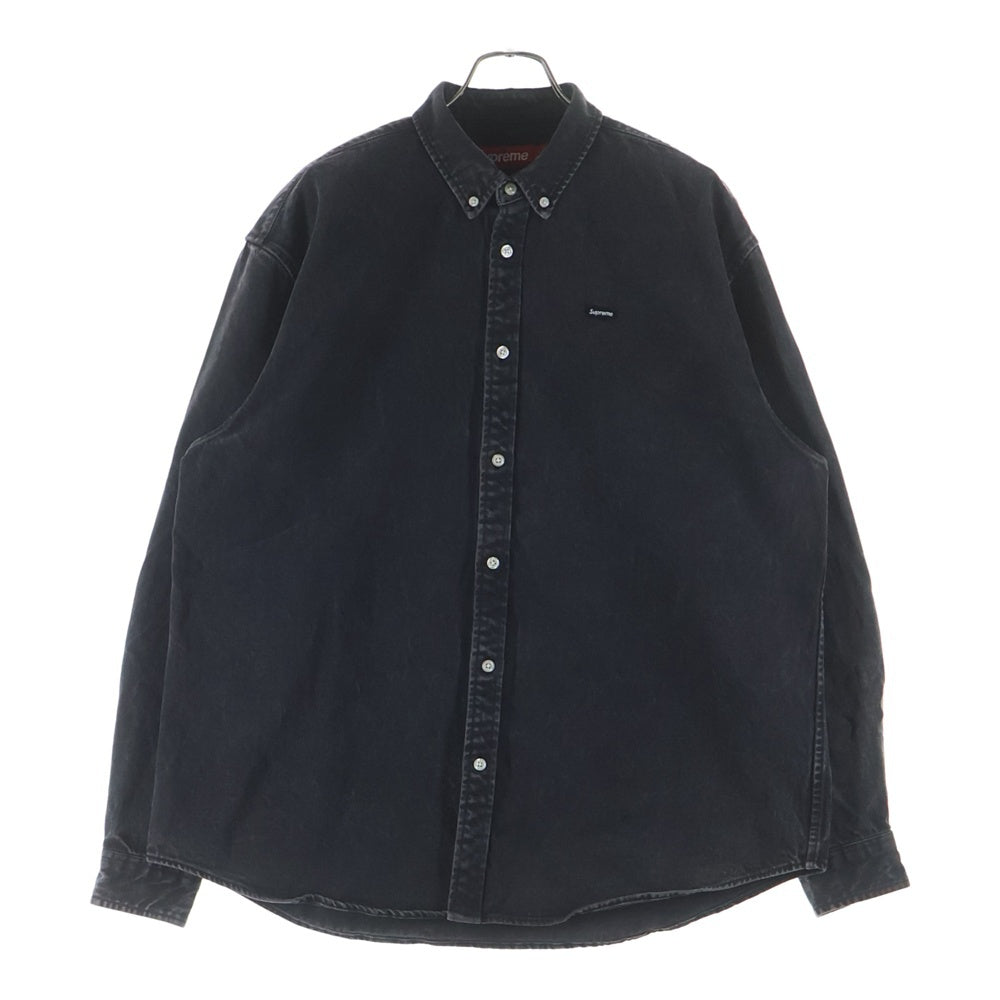 SUPREME(シュプリーム) 25SS Small Box Denim Shirt スモール ボックス デニム レギュラーカラー シャツ 長袖シャツ ブラック
