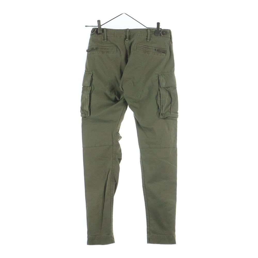 RRL(ダブルアールエル) コットン ミリタリー スリムフィット カーゴパンツ レディース カーキ