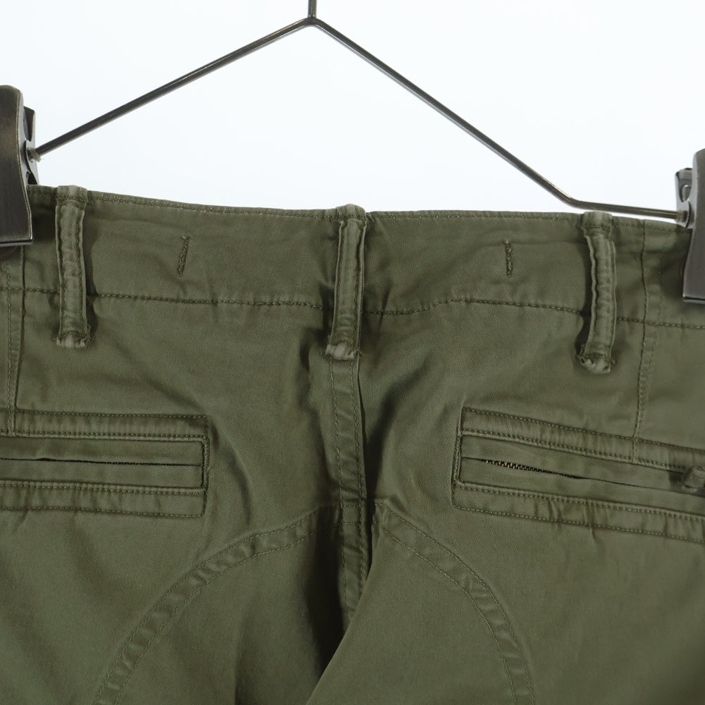 RRL(ダブルアールエル) コットン ミリタリー スリムフィット カーゴパンツ レディース カーキ