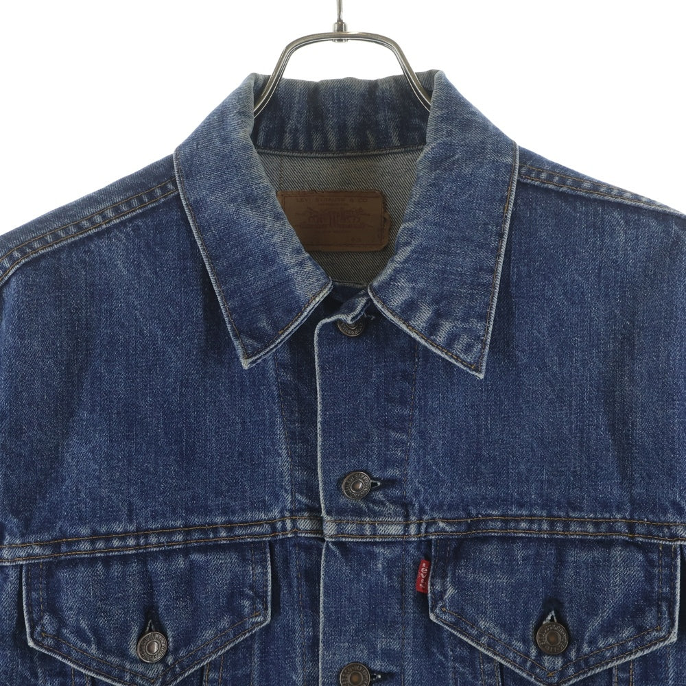 Levi's(リーバイス) 70S VINTAGE 70505-0217 4th フォース USA製 スモールe ボタン裏刻印522 不均等V デニムトラッカージャケット インディゴ
