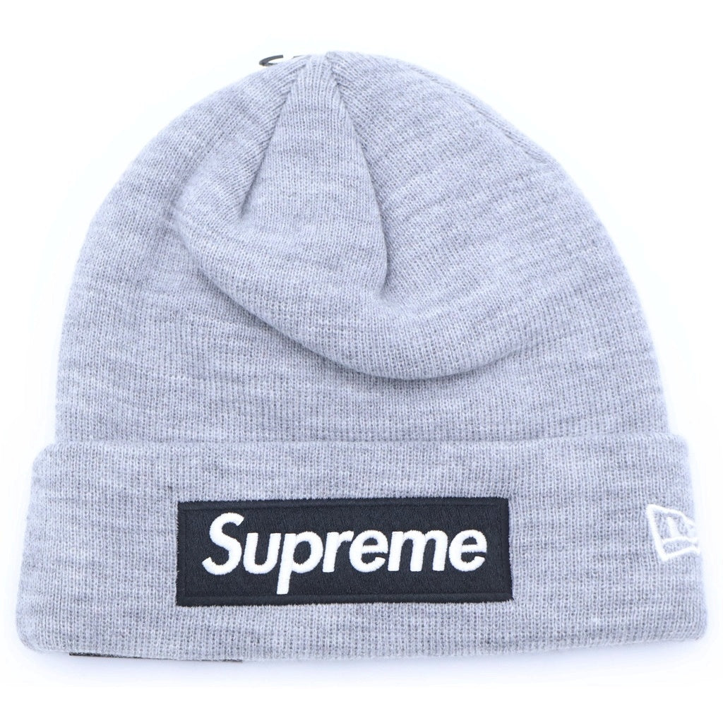 SUPREME(シュプリーム) 22AW ×NEW ERA Box Logo Beanie ニューエラ ボックスロゴ アクリルニットビーニー 帽子 グレー