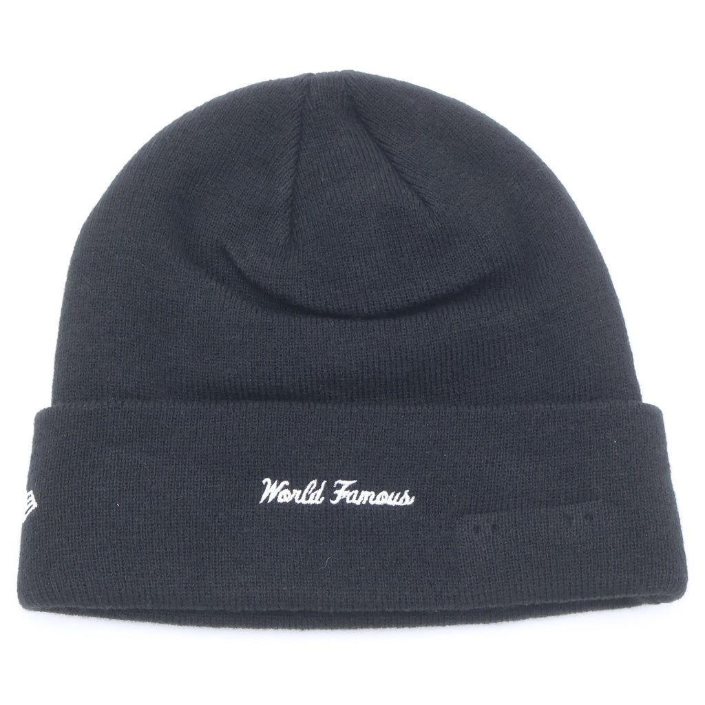 SUPREME(シュプリーム) 21AW ×NEW ERA Box Logo Beanie ニューエラ ボックスロゴ アクリルニットビーニー 帽子 ブラック