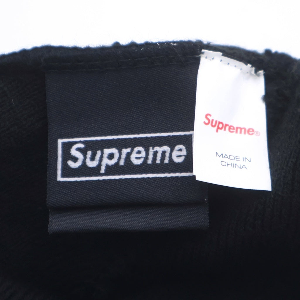 SUPREME(シュプリーム) 21AW ×NEW ERA Box Logo Beanie ニューエラ ボックスロゴ アクリルニットビーニー 帽子 ブラック