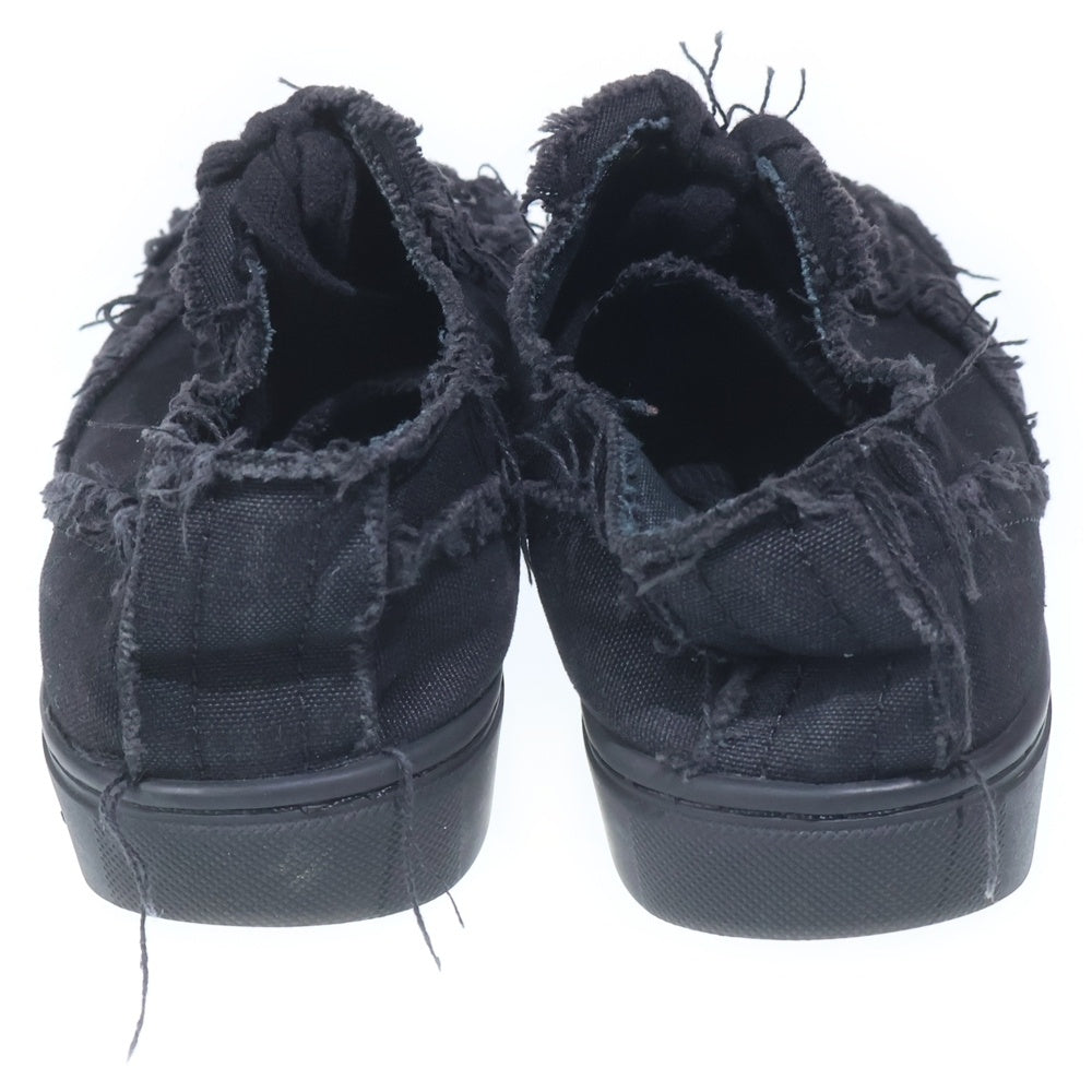 Yohji Yamamoto(ヨウジヤマモト) カッティング レースアップ ローカットスニーカー レディース ブラック
