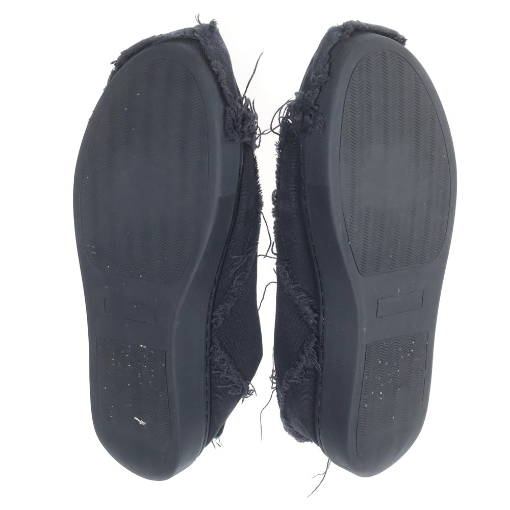 Yohji Yamamoto(ヨウジヤマモト) カッティング レースアップ ローカットスニーカー レディース ブラック