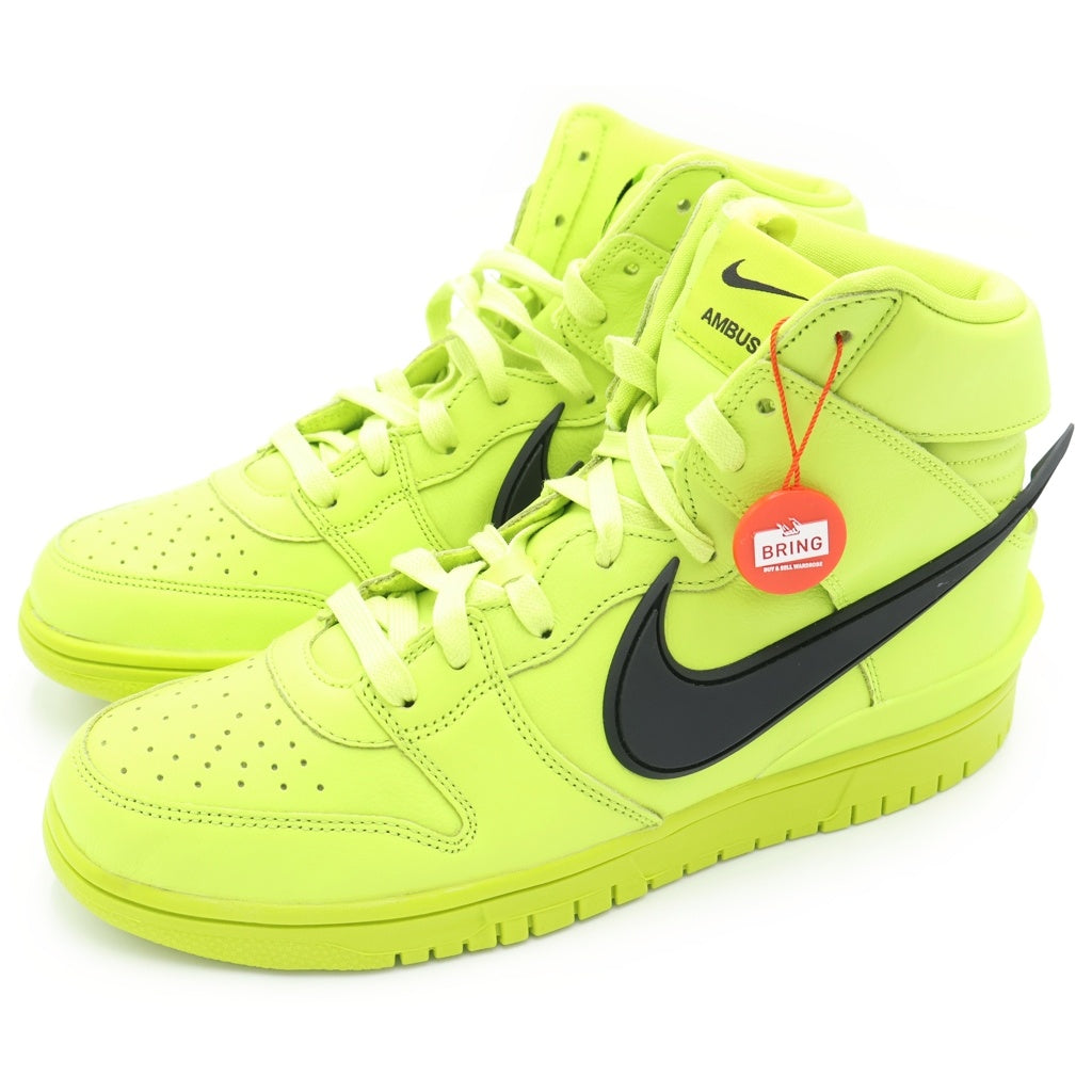 NIKE(ナイキ) ×AMBUSH DUNK HI アンブッシュ ダンク ハイカットスニーカー イエロー US10/28cm CU7544-300