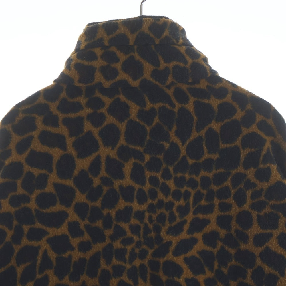 BALENCIAGA(バレンシアガ) 18AW レオパード柄オーバーサイズフリースブルゾン ジャケット ブラウン 528353 TBV08