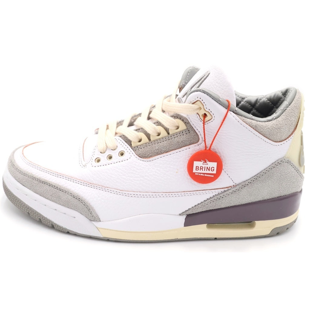 NIKE(ナイキ) ×A MA MANIERE AIR JORDAN 3 RETRO SP アママニエール エアジョーダン 3 レトロ ミッドカットスニーカー ホワイト/ベージュ US11/28cm DH3434-110