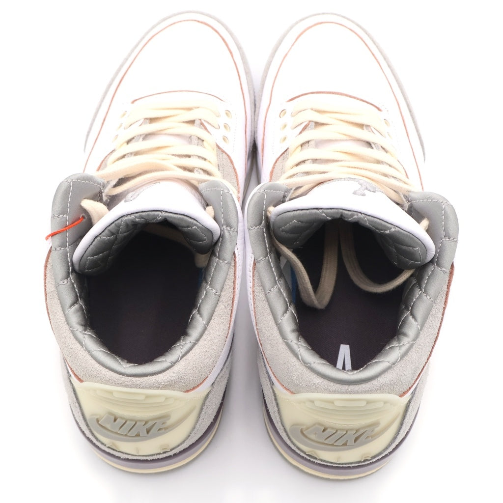 NIKE(ナイキ) ×A MA MANIERE AIR JORDAN 3 RETRO SP アママニエール エアジョーダン 3 レトロ ミッドカットスニーカー ホワイト/ベージュ US11/28cm DH3434-110