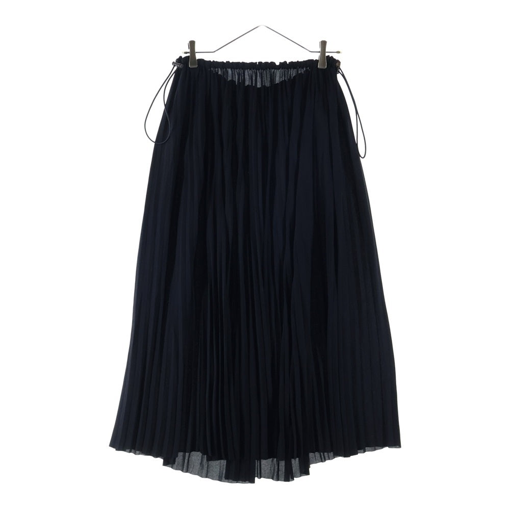 BALENCIAGA(バレンシアガ) ドローストリング プリーツ ミディアムスカート レディース ブラック 704365