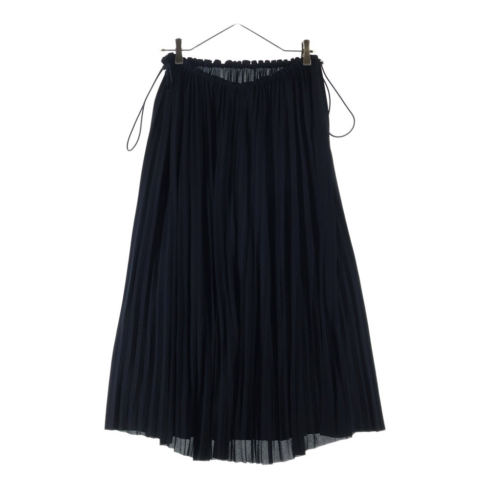 BALENCIAGA(バレンシアガ) ドローストリング プリーツ ミディアムスカート レディース ブラック 704365