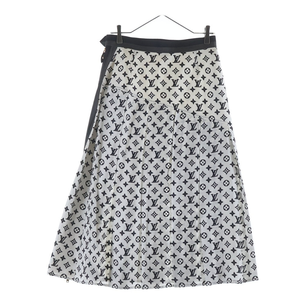 LOUIS VUITTON(ルイヴィトン) 23AW モノグラムシルクプリーツ ミディアムスカート レディース ホワイト RW232W ADD FPSX35