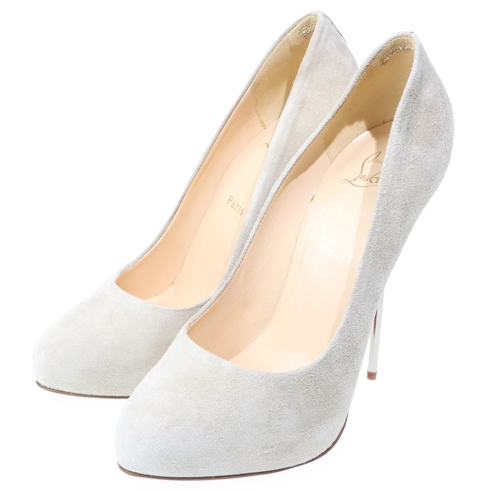 CHRISTIAN LOUBOUTIN(クリスチャンルブタン) スエードレザー ハイヒール パンプス レディース グレー