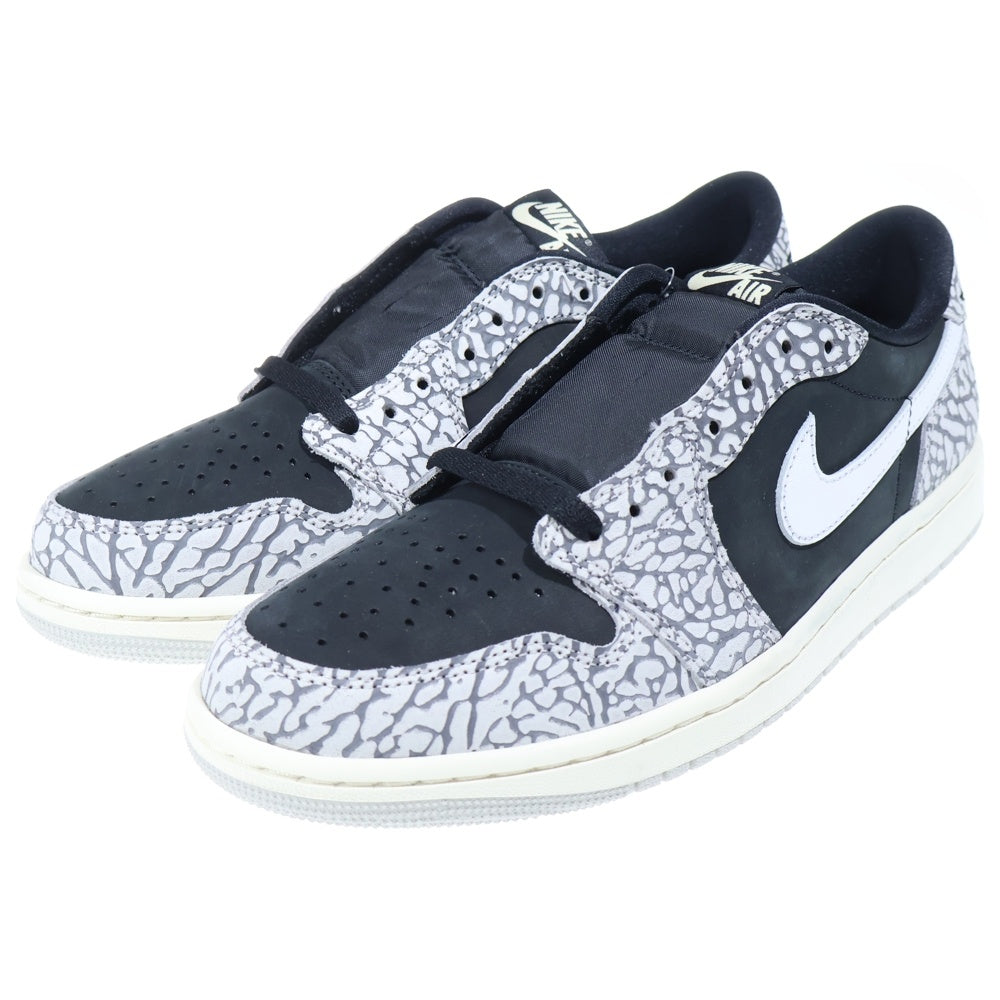 NIKE(ナイキ) AIR JORDAN 1 RETRO LOW OG BLACK CEMENT エアジョーダン1 ブラックセメント ローカットスニーカー グレー/ブラック US9/27cm CZ0790-001