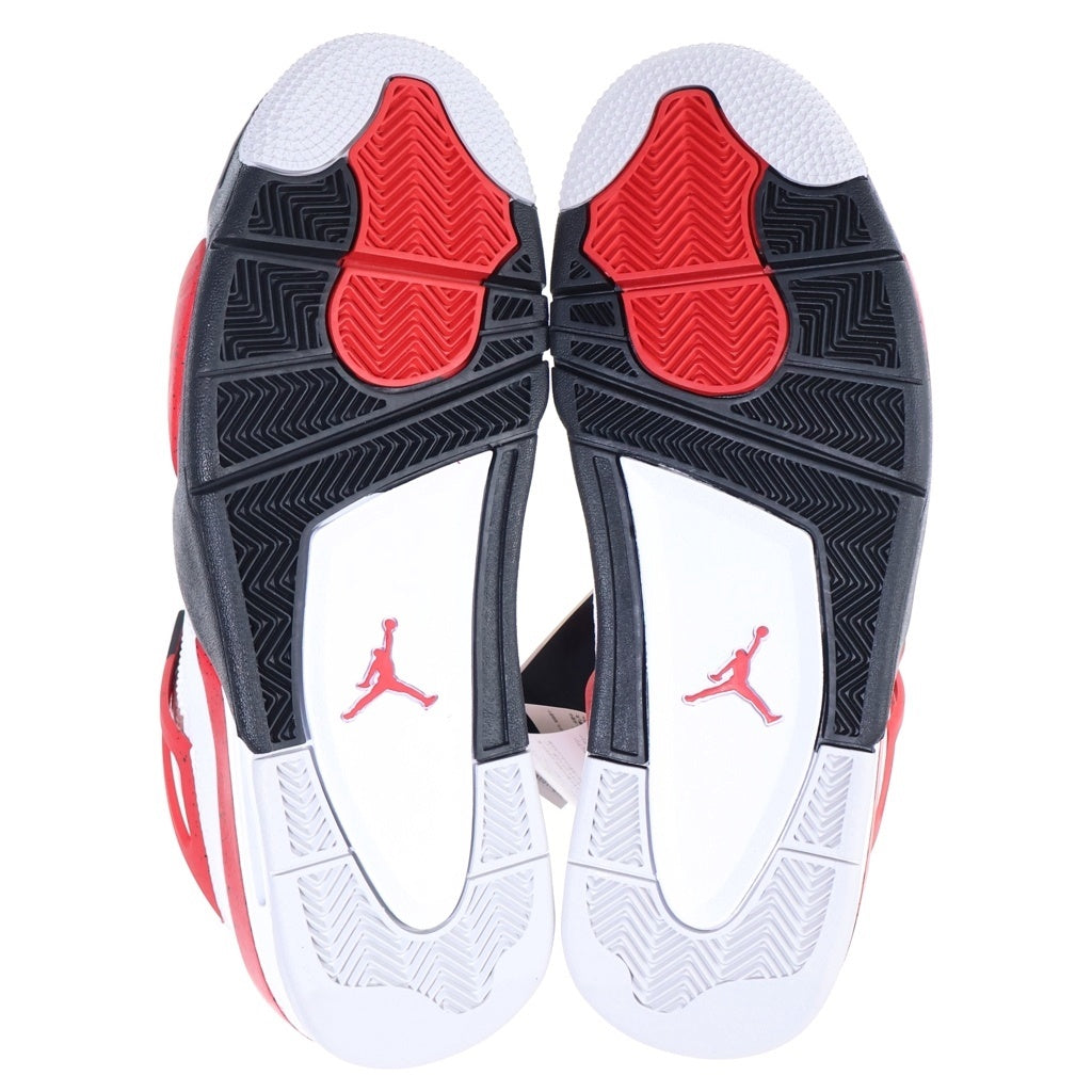 NIKE(ナイキ) AIR JORDAN 4 RETRO RED CEMENT エアジョーダン レトロ レッドセメント ミッドカットスニーカー ホワイト/レッド US9/27cm DH6927-161