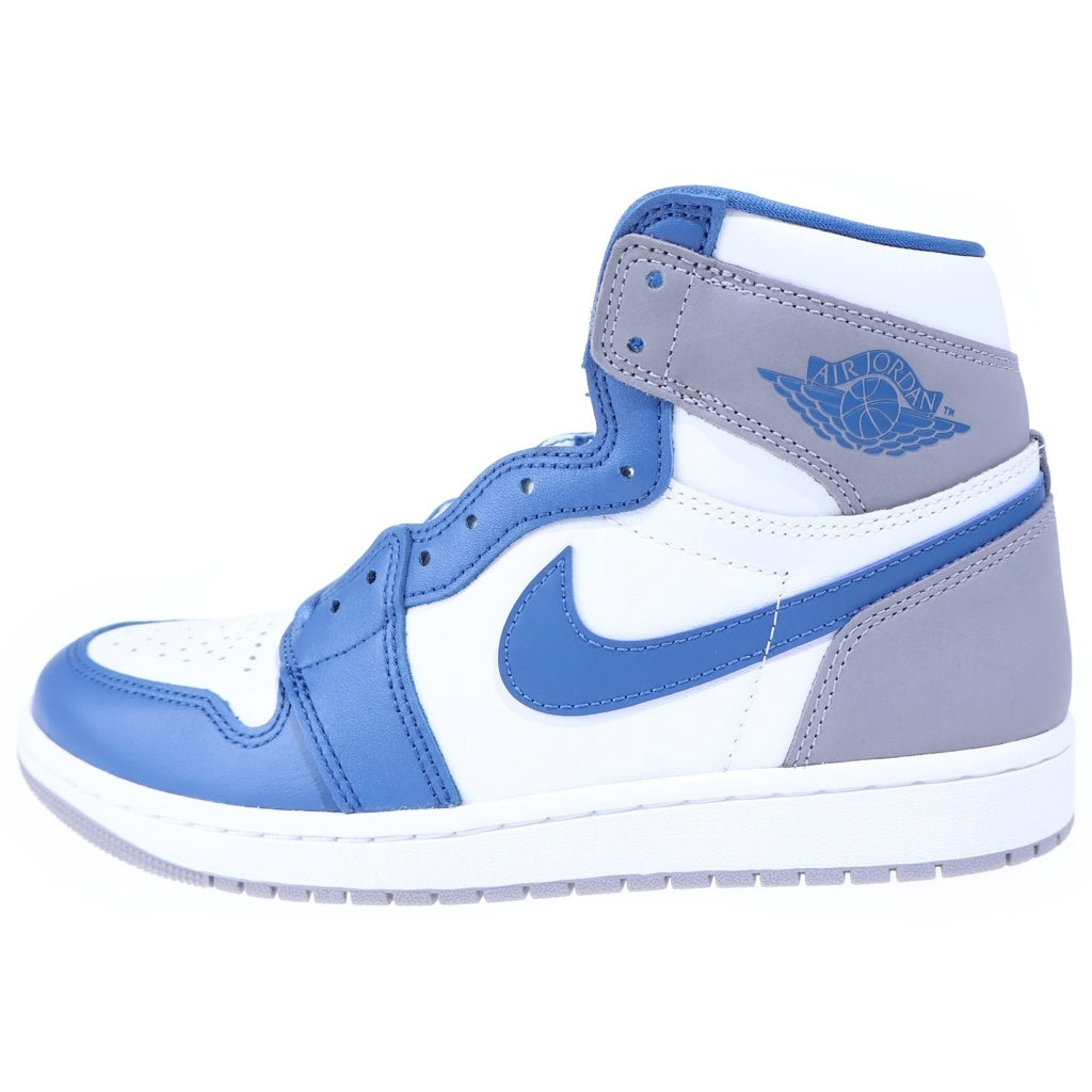 NIKE(ナイキ) AIR JORDAN 1 HIGH OG TRUE BLUE エアジョーダン1 トゥルーブルー ハイカットスニーカー ブルー/グレー US9/27cm DZ5485-410