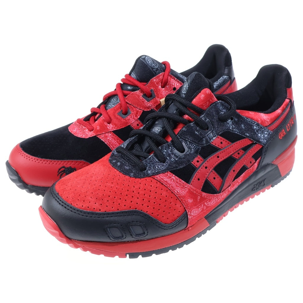 ASICS(アシックス) ×RED SPIDER GEL-LYTE III OG レッドスパイダー ゲルライト3 ローカットスニーカー US9/27cm レッド/ブラック 1201A854?001