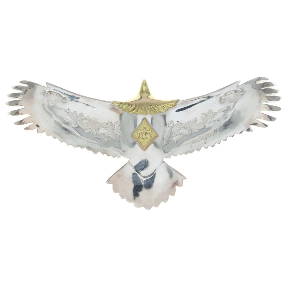 鷲見太郎(ワシミタロウ) EAGLE EG-05 K18 925 大イーグルモチーフ ペンダントトップ シルバー/ゴールド Taw4241E3YGSV1A