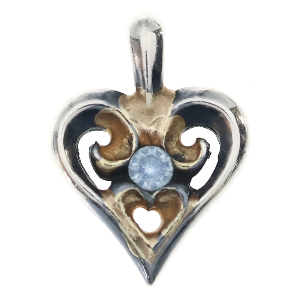 Bill Wall Leather/BWL(ビルウォールレザー) TRIBAL HEART トライバルハート アクアマリンストーン ペンダントトップ シルバー