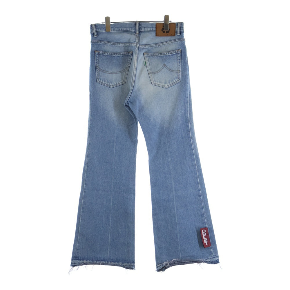 doublet(ダブレット) 22SS RECYCLE DENIM FLARE PANTS リサイクル デニム フレアパンツ インディゴ 22SS70PT181