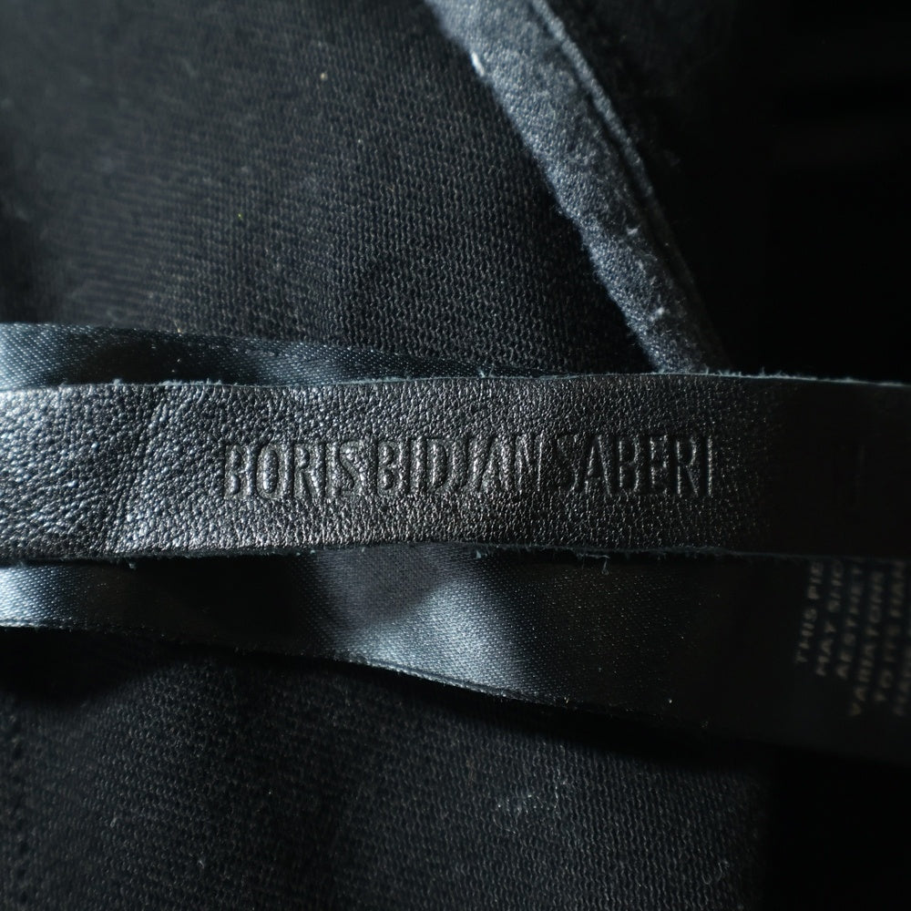 BORIS BIDJAN SABERI(ボリスビジャンサベリ) 22SS TIGHT FIT PANTS/OBJECT DYED & SEAM TAPED P13.TF F1939 止水テープ ボタンフライ デニム スキニーパンツ ブラック