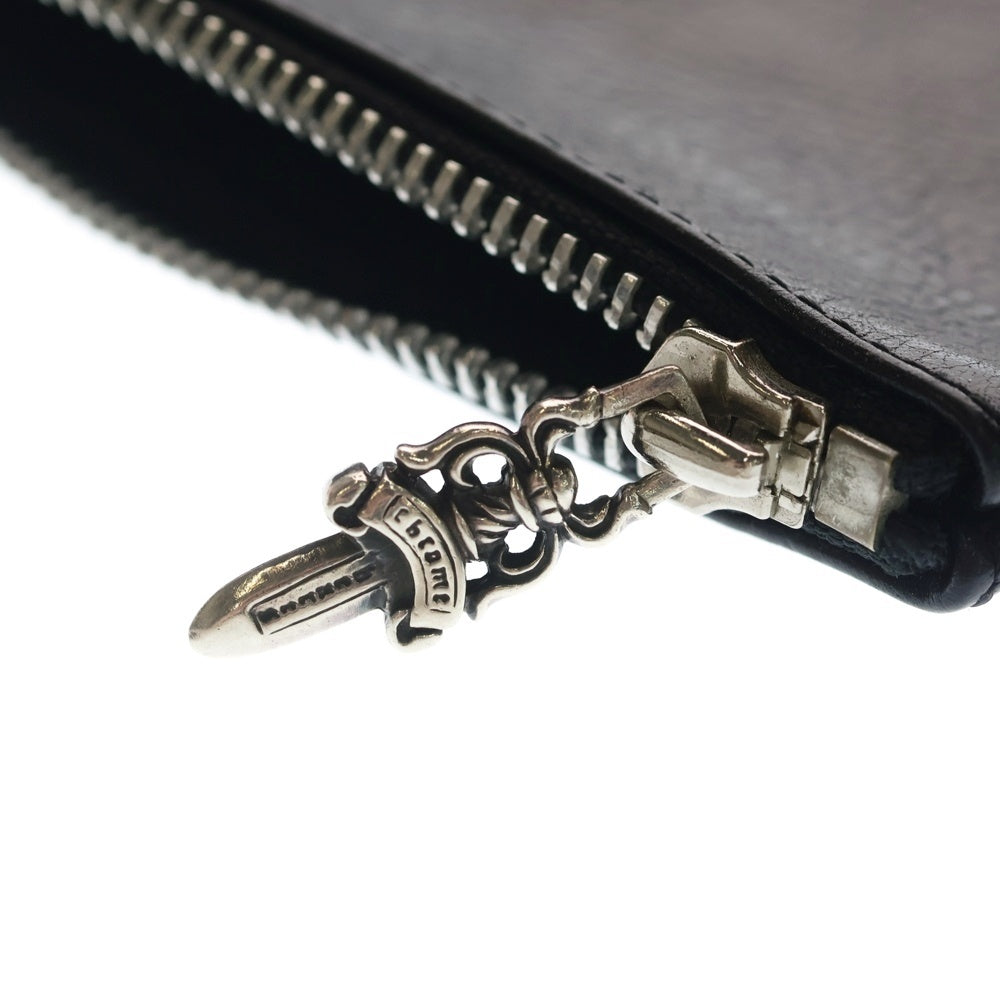 CHROME HEARTS(クロムハーツ) ZPR CHNG PURSE チェンジパース アフタークロスパッチ ダガージップコインケース ブラック