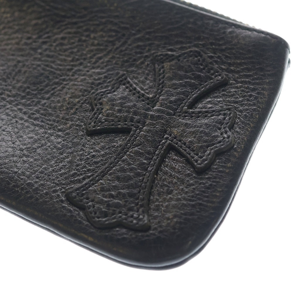 CHROME HEARTS(クロムハーツ) ZPR CHNG PURSE チェンジパース アフタークロスパッチ ダガージップコインケース ブラック