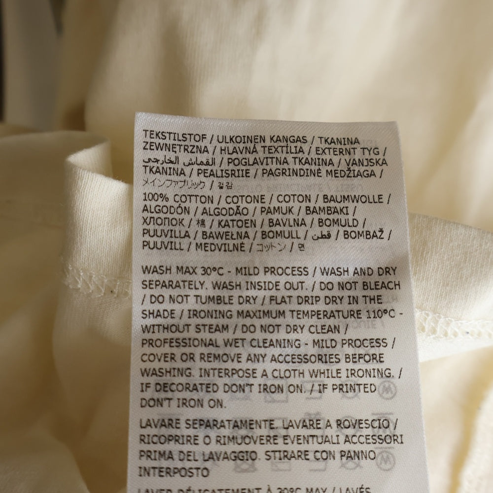 Maison Margiela(メゾンマルジェラ) 23SS 4つタグ オーガニックコットン クルーネック半袖Tシャツカットソー アイボリー S50GC0687 S23973