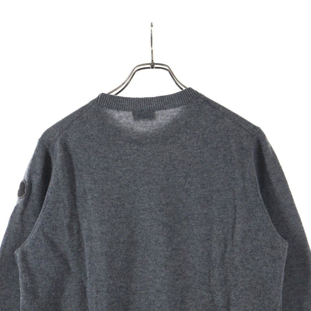 MONCLER(モンクレール) 20AW GIROCOLLO TRICOT ジェロコッロトリコット クルーネック長袖 ニットセーター グレー F20919C73400 A9369