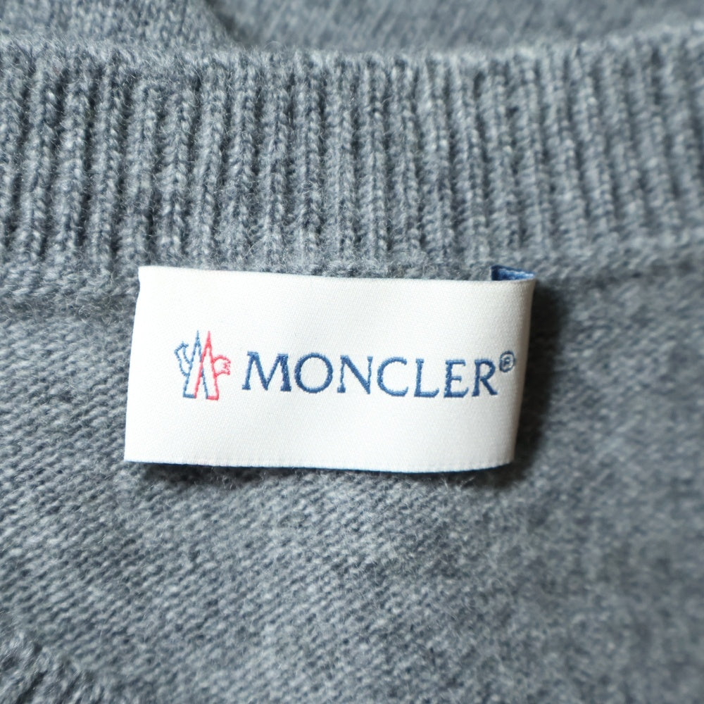 MONCLER(モンクレール) 20AW GIROCOLLO TRICOT ジェロコッロトリコット クルーネック長袖 ニットセーター グレー F20919C73400 A9369