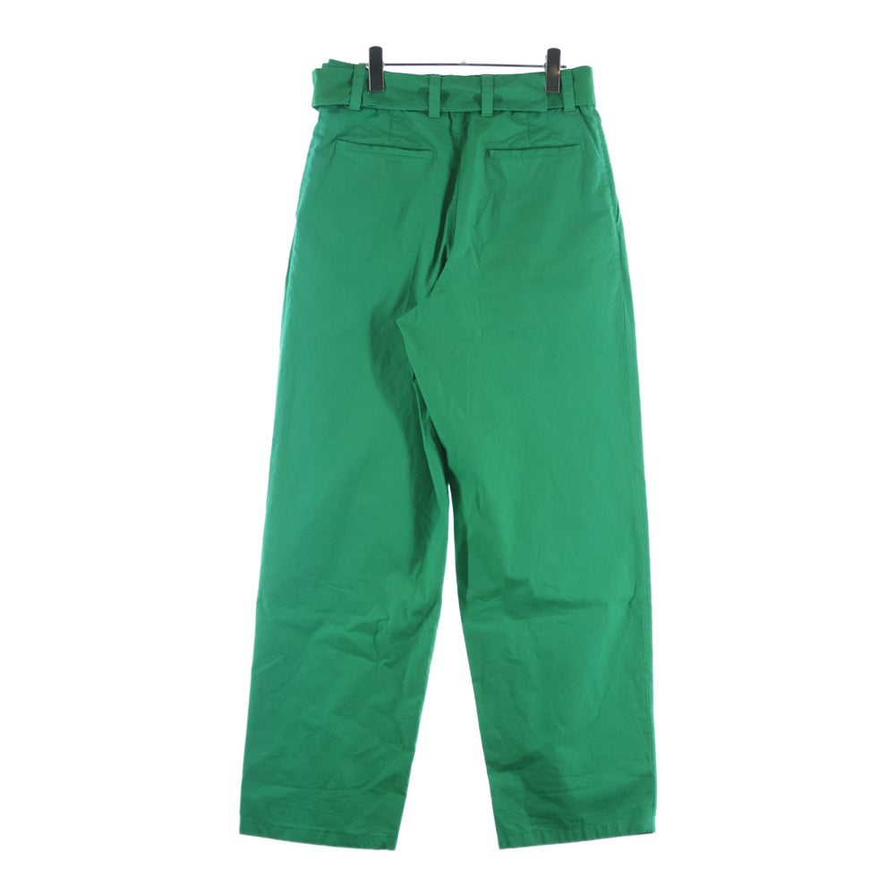 JIL SANDER +(ジルサンダープラス) Easy Pants ベルト付き ワイドイージーパンツ グリーン JPUU311005MU243100A21
