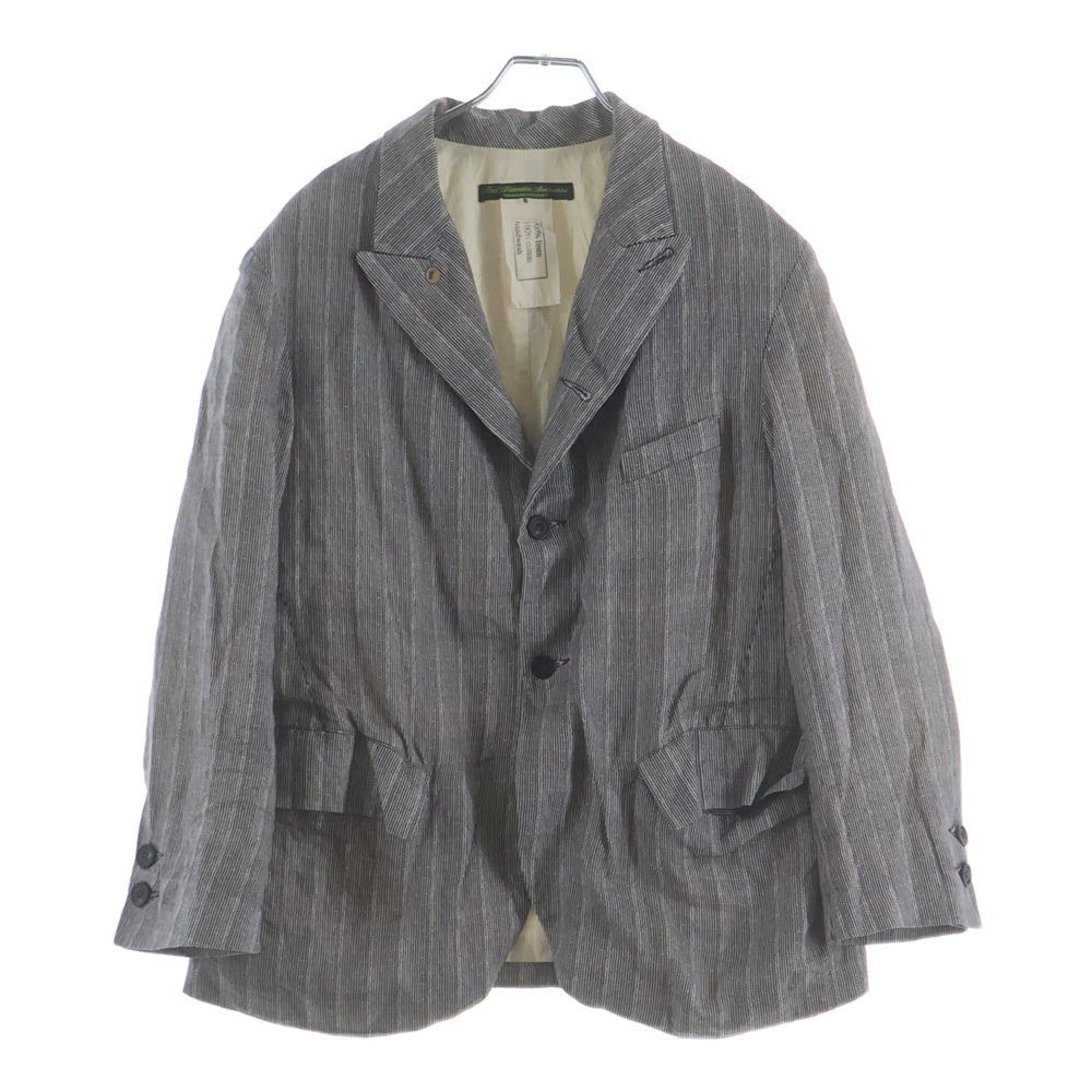 Paul Harnden(ポールハーデン) Mens Blazer ウール ピークドラペル スタンドカラー ノーベント 4B テーラードジャケット ブレザー ブラック