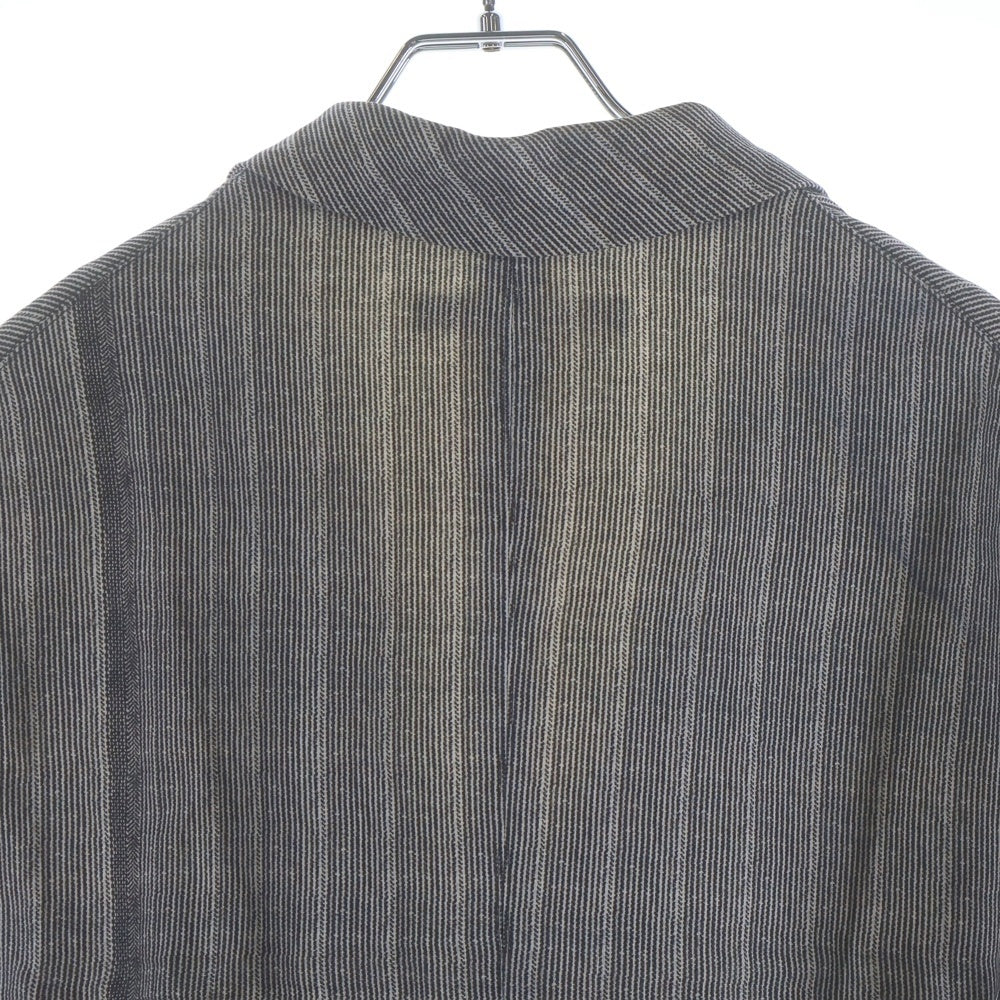 Paul Harnden(ポールハーデン) Mens Blazer ウール ピークドラペル スタンドカラー ノーベント 4B テーラードジャケット ブレザー ブラック
