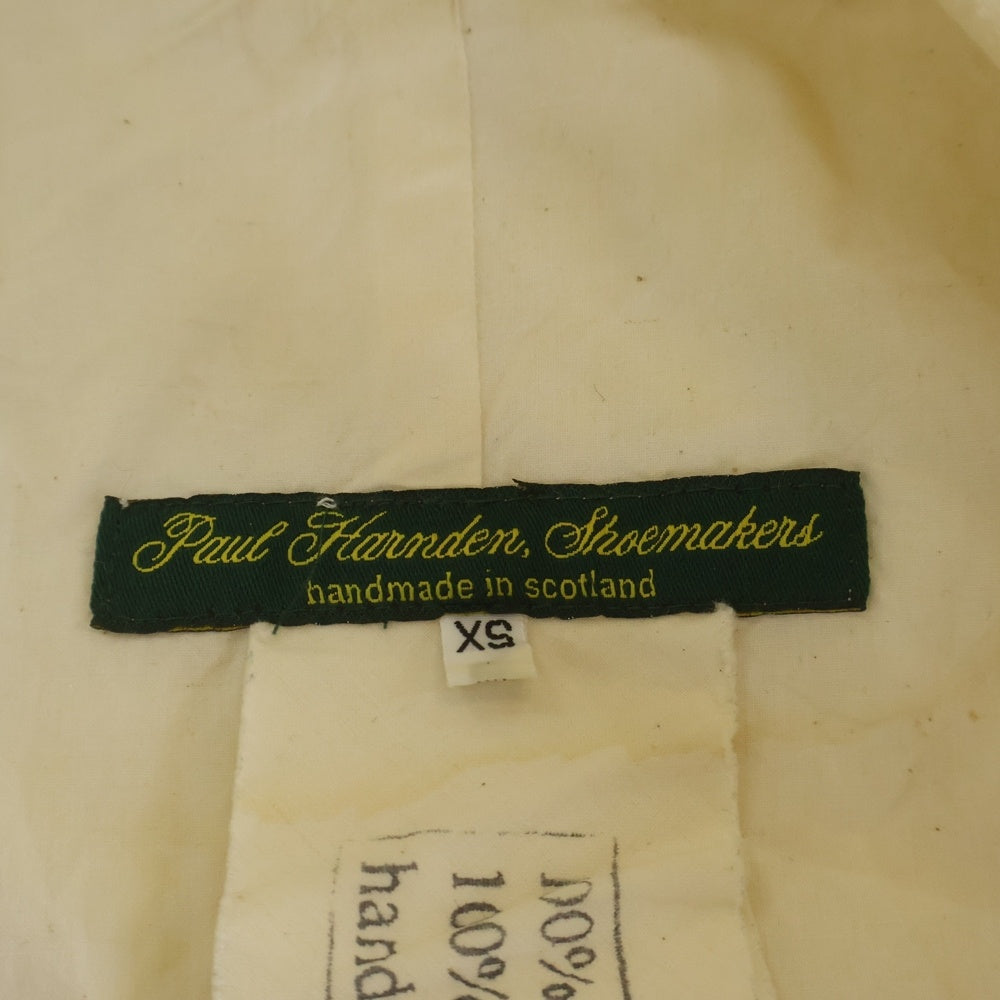 Paul Harnden(ポールハーデン) Mens Blazer ウール ピークドラペル スタンドカラー ノーベント 4B テーラードジャケット ブレザー アイボリー