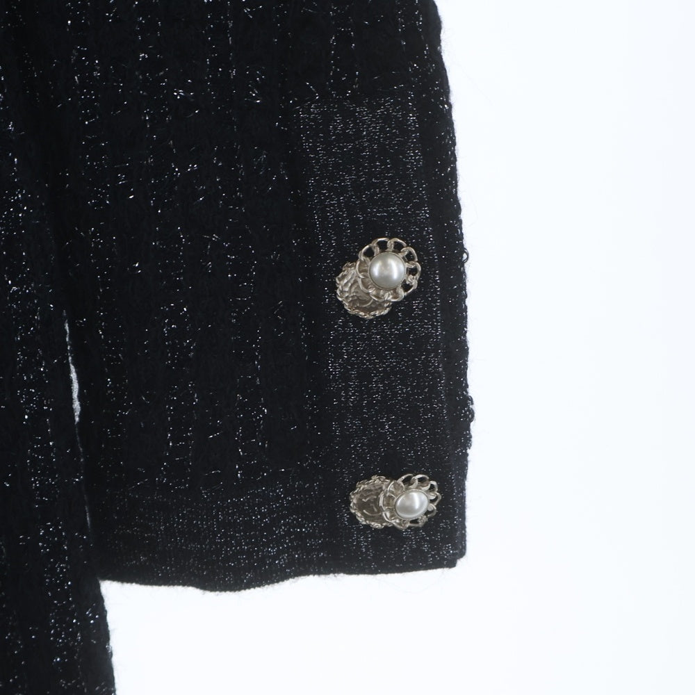 CHANEL(シャネル) ツイード パールボタン ニットワンピース レディース ネイビー P65122K60974
