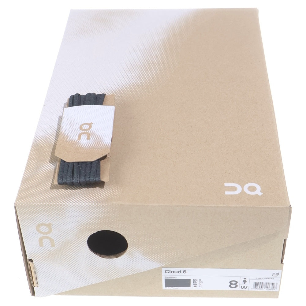On(オン) W CLOUD 6 ウィメンズ クラウド ローカットスニーカー ブラック レディース US8/25cm 3WF11061043
