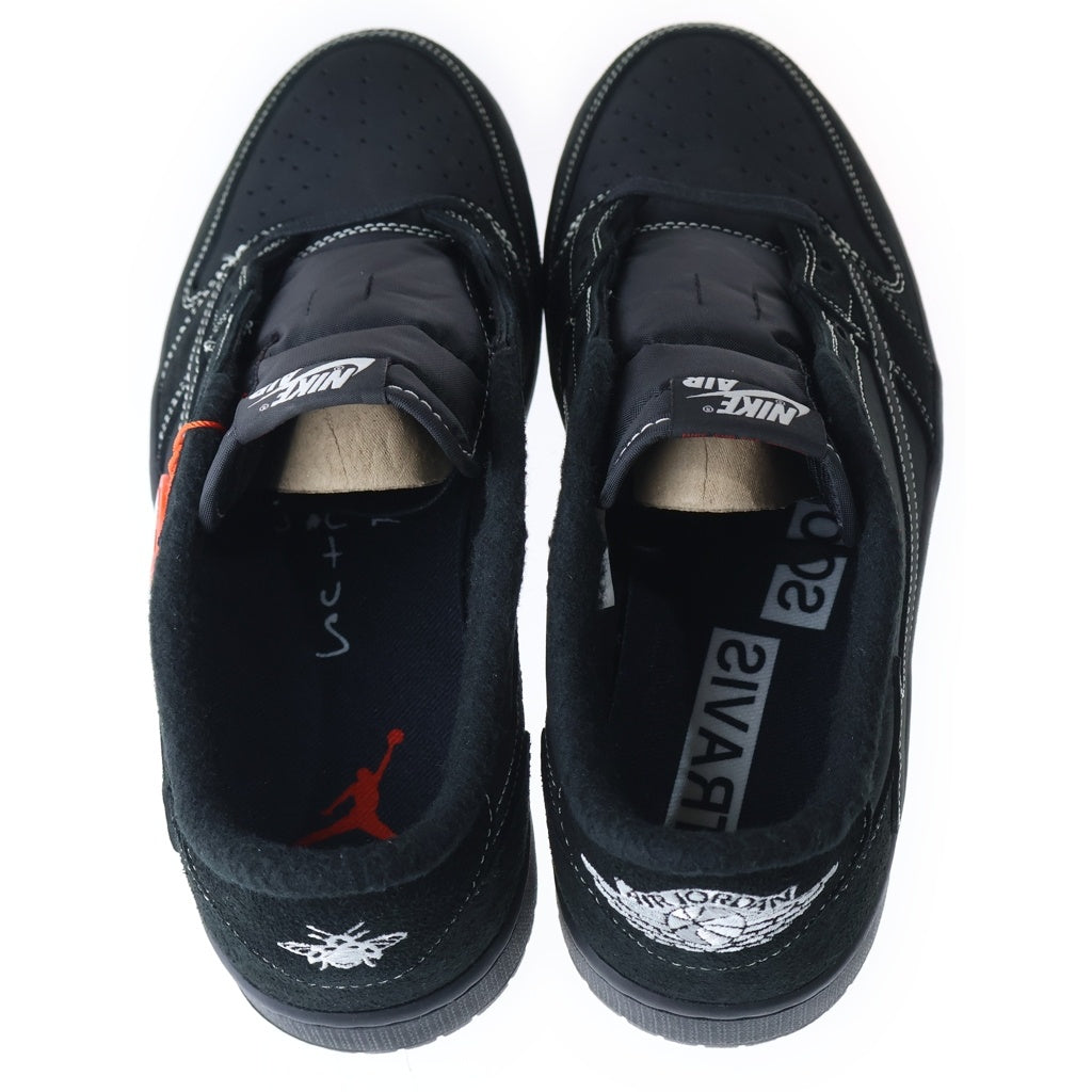 NIKE(ナイキ) ×TRAVIS SCOTT AIR JORDAN 1 LOW OG SP BLACK PHANTOM トラヴィススコット エアジョーダン1 ブラックファントム ローカットスニーカー DM7866-001