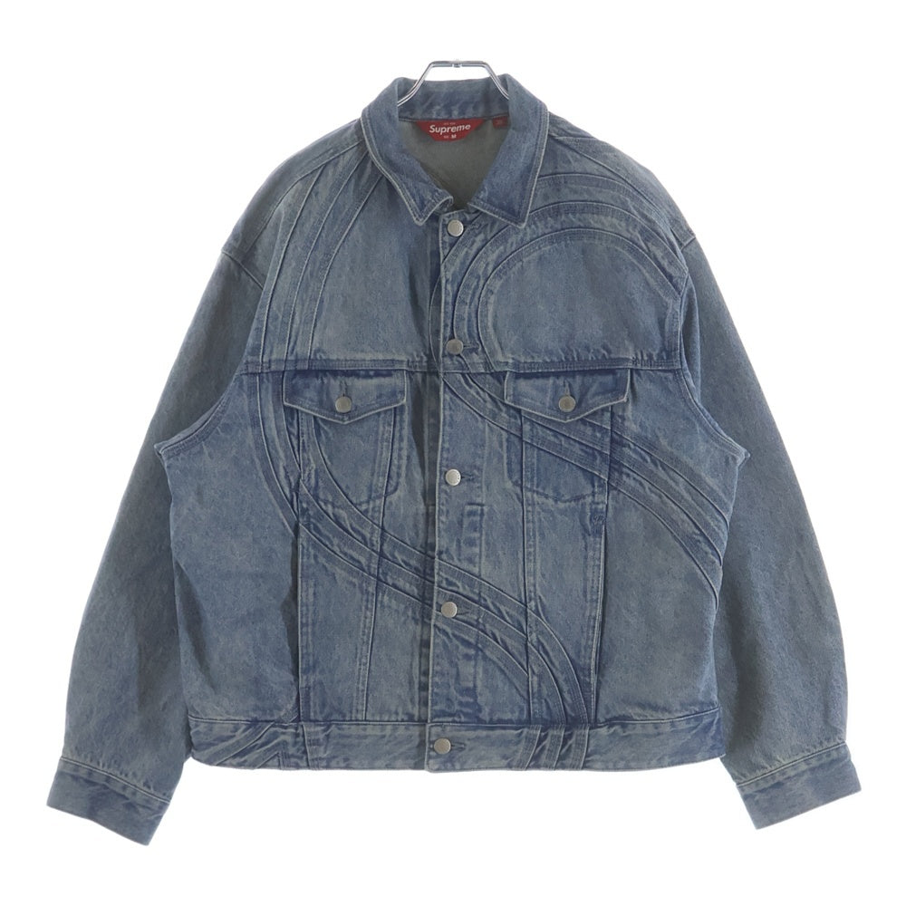 SUPREME シュプリーム 24SS S Logo Denim Trucker Jacket Sロゴ デニム トラッカー ジャケット インディゴ SUPREME(シュプリーム) 24SS S Logo Denim Trucker Jacket Sロゴ
