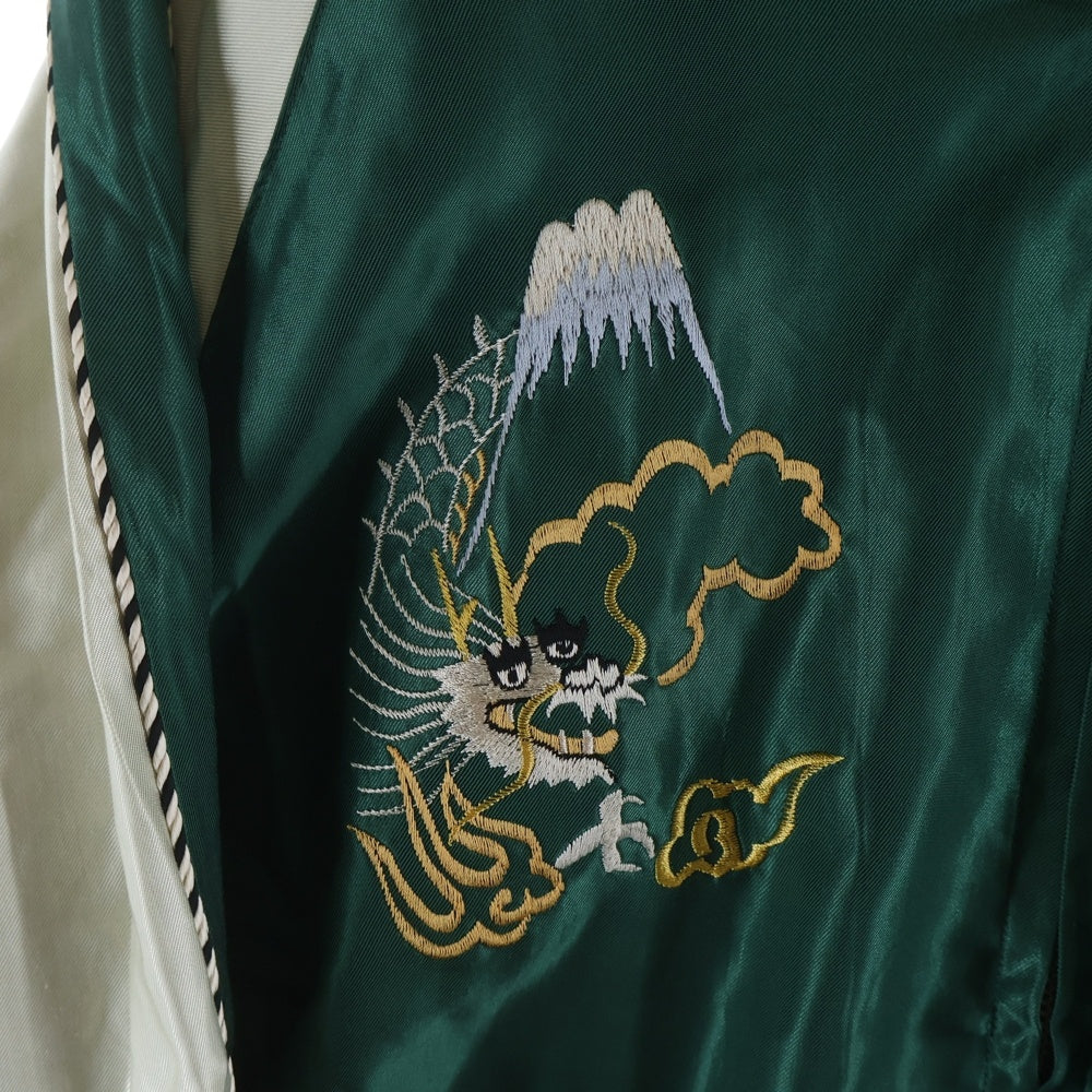 TAILOR TOYO(テーラー東洋) 25AW ロゴエンブロイダリー リバーシブルジャケット スカジャン グリーン/ピンク TT15790-145