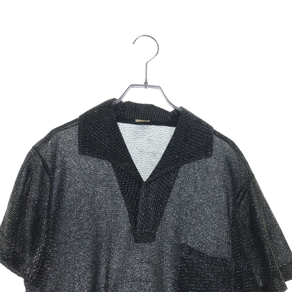 VINTAGE(ヴィンテージ) 50S VINTAGE PENNY'S TOWNCRAFT ペニーズ タウンクラフト ヴィンテージ シアー 半袖 ラメシャツ ブラック