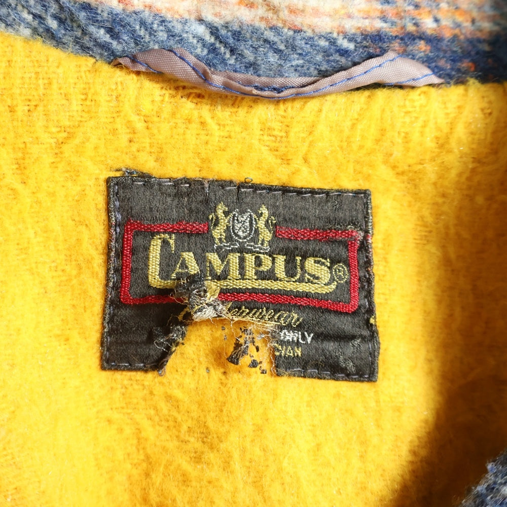 VINTAGE(ヴィンテージ) 70S VINTAGE CAMPUS キャンパス ヴィンテージ ウール チェックジャケット マルチカラー