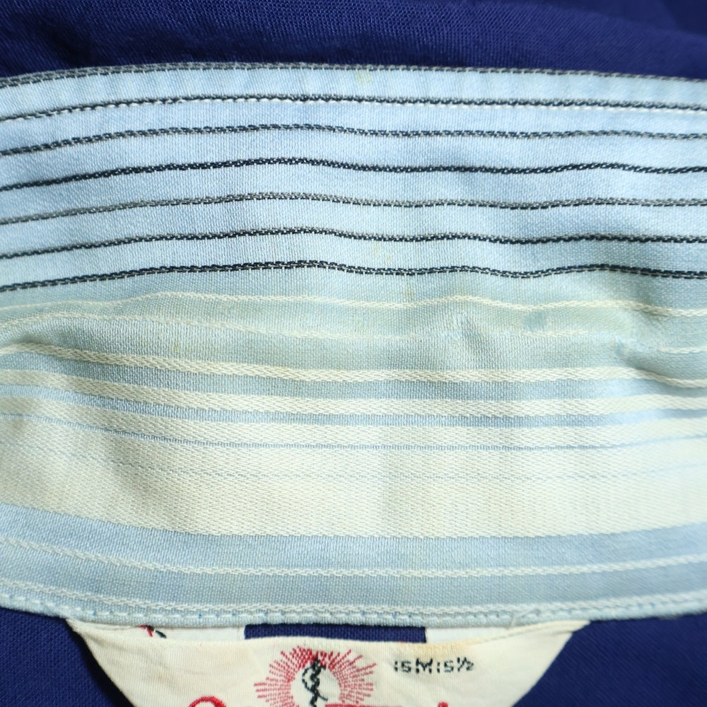 VINTAGE(ヴィンテージ) 50S VINTAGE SILKN'TOUCH ヴィンテージ シルクタッチ レーヨン オープンカラー半袖シャツ ブルー