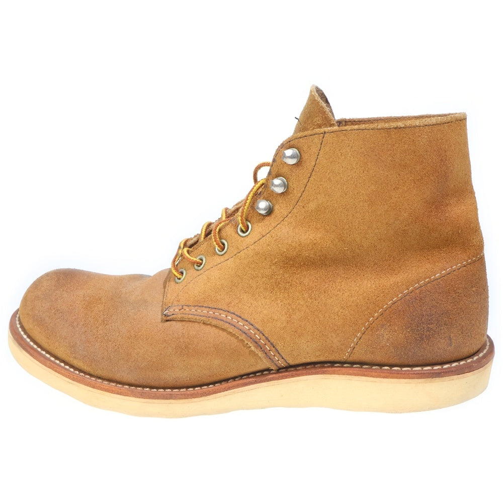 RED WING(レッド ウイング) 8181 HOWTHORNE PLAIN TOE CLASSIC ROUND TOE BOOTS ホーソーン プレーン ラウンドトゥ クラシック スウェード レースアップブーツ ブラウン