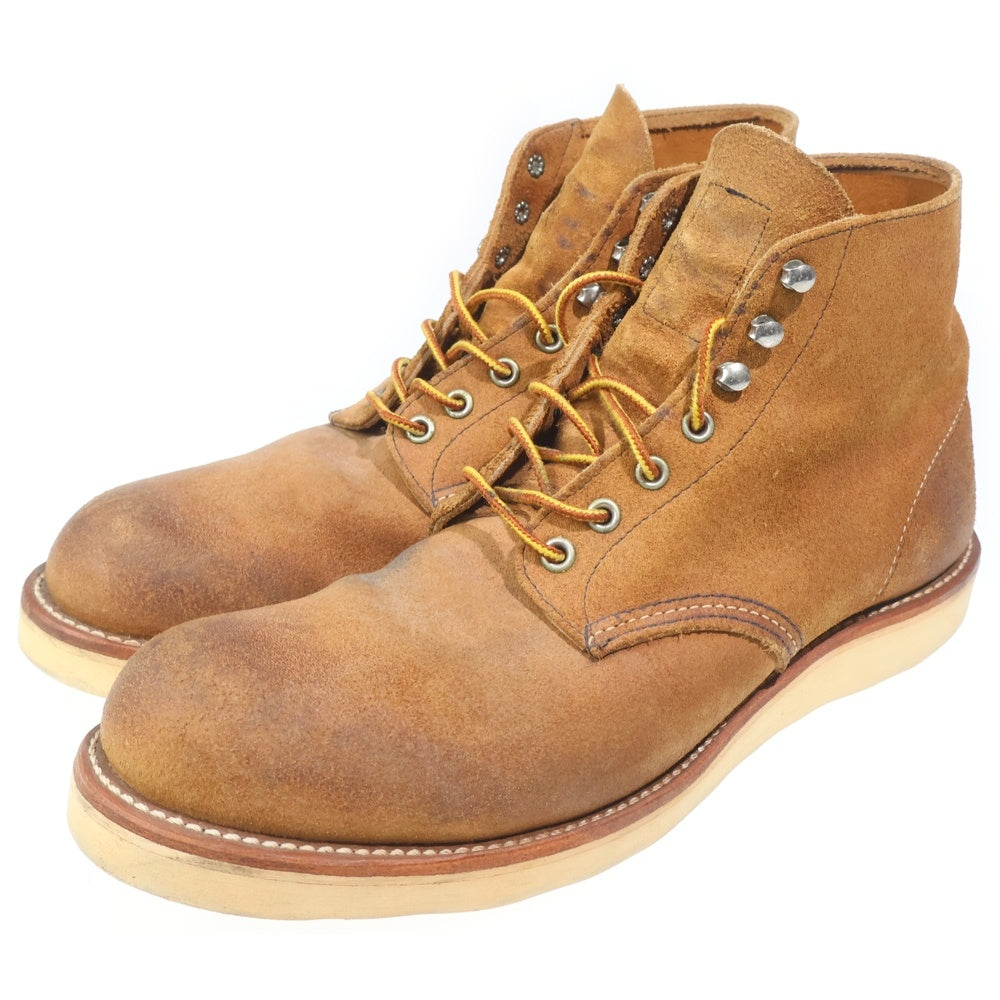 RED WING(レッド ウイング) 8181 HOWTHORNE PLAIN TOE CLASSIC ROUND TOE BOOTS ホーソーン プレーン ラウンドトゥ クラシック スウェード レースアップブーツ ブラウン