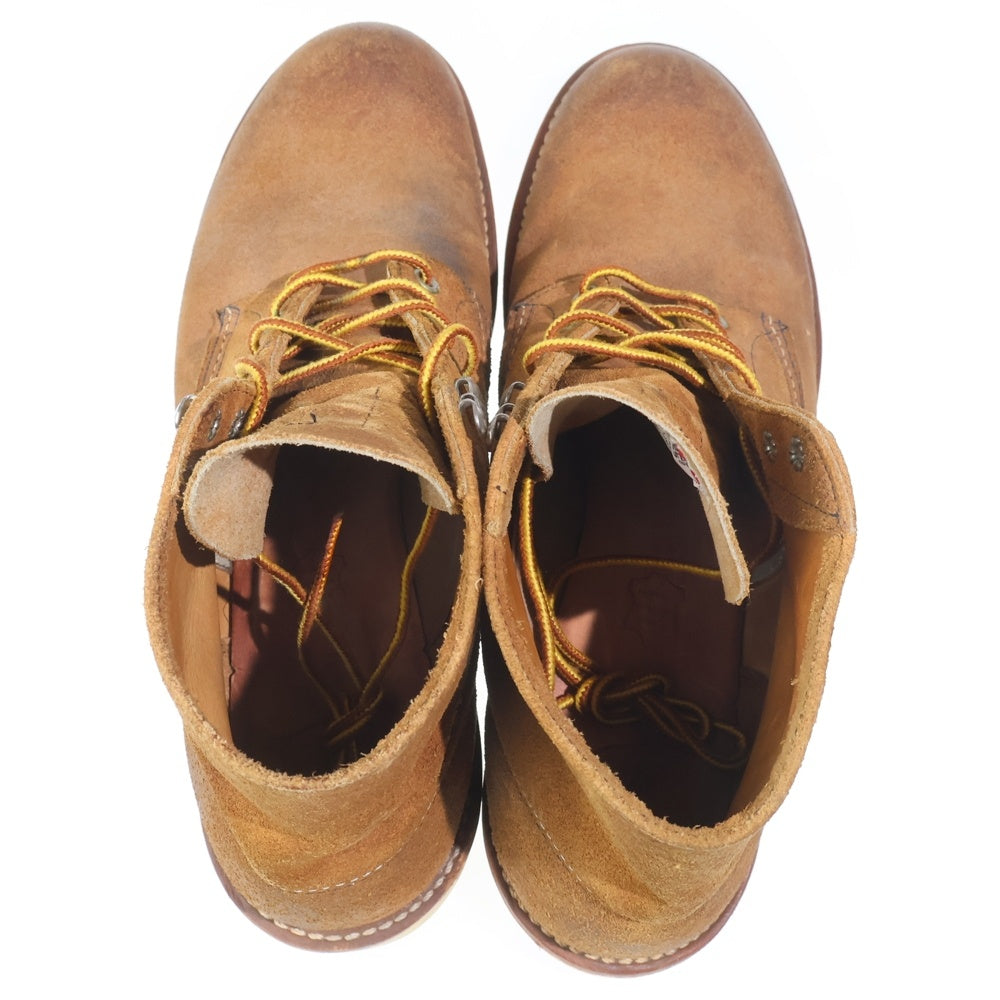 RED WING(レッド ウイング) 8181 HOWTHORNE PLAIN TOE CLASSIC ROUND TOE BOOTS ホーソーン プレーン ラウンドトゥ クラシック スウェード レースアップブーツ ブラウン