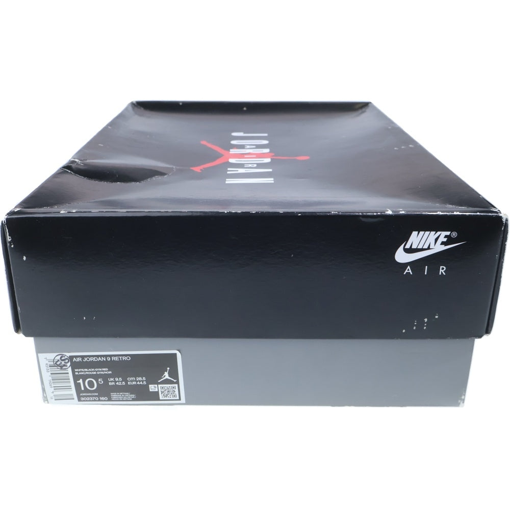 NIKE(ナイキ) AIR JORDAN 9 GYM RED エアジョーダン9 ジムレッド ハイカットスニーカー ホワイト/レッド US10.5/28.5cm 302370-160