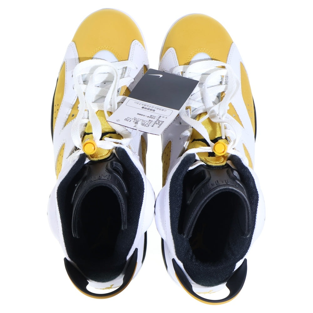 NIKE(ナイキ) AIR JORDAN 6 RETRO YELLOW OCHRE エアジョーダン6 イエローオークル ハイカットスニーカー ホワイト/イエロー US10.5/28.5cm CT8529-170