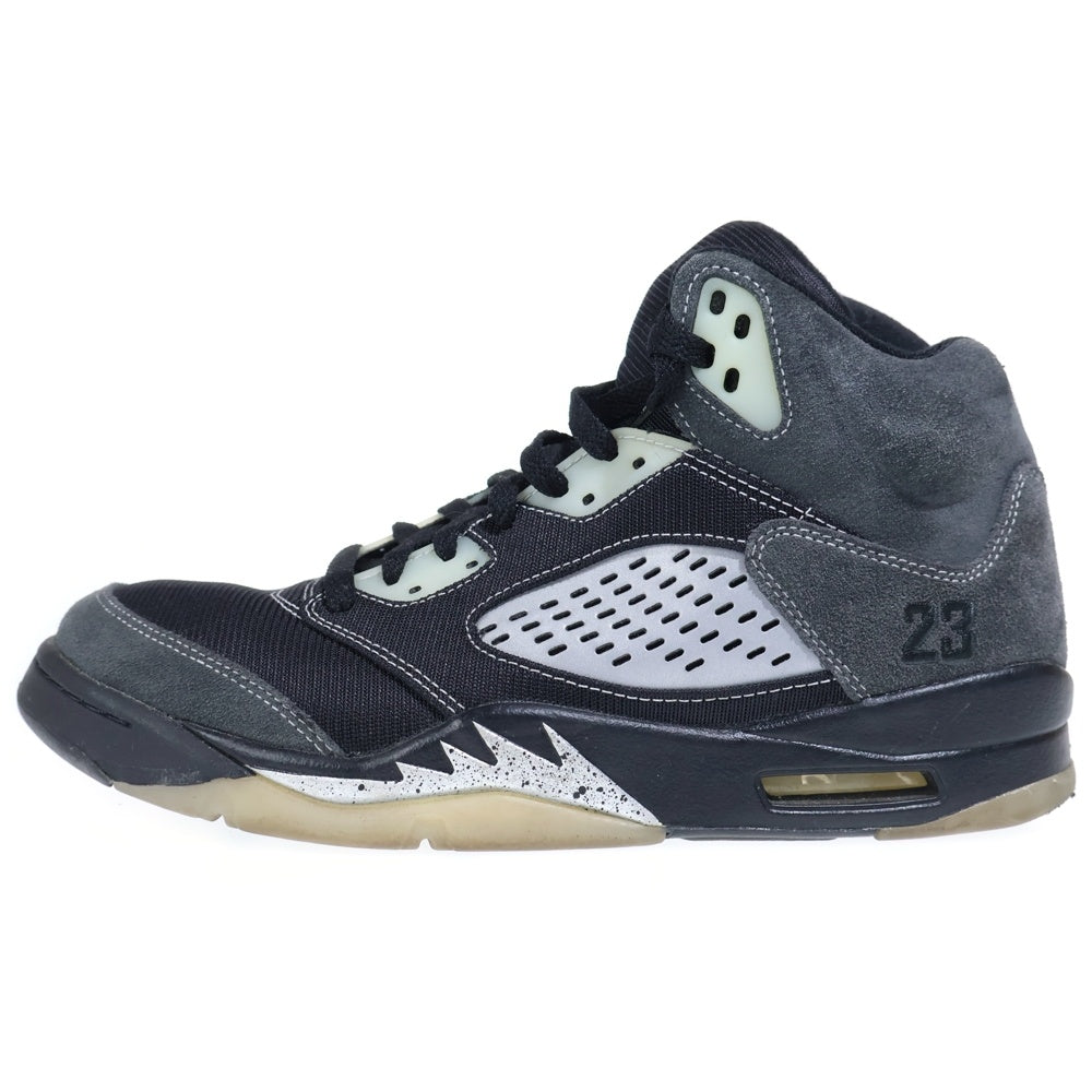 NIKE(ナイキ) AIR JORDAN 5 ANTHRACITE エアジョーダン5 アンスラサイト ハイカットスニーカー ブラック US10.5/28.5cm DB0731-001