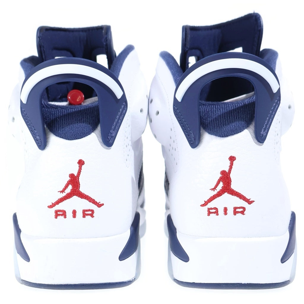 NIKE(ナイキ) AIR JORDAN 6 RETRO OLYMPIC エアジョーダン6 レトロ オリンピック ハイカットスニーカー ホワイト/ネイビー US10.5/28.5cm CT8529-164