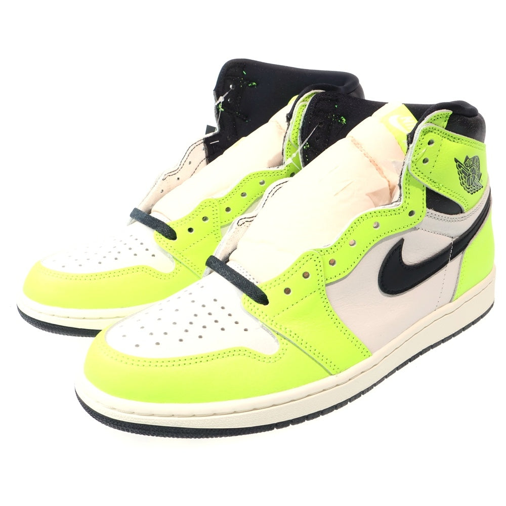NIKE(ナイキ) AIR JORDAN 1 RETRO HIGH OG VOLT VISIONAIRE エアジョーダン1 レトロ ボルト ヴィジョネア ハイカットスニーカー イエロー/ホワイト US10.5/28.5cm 555088-702